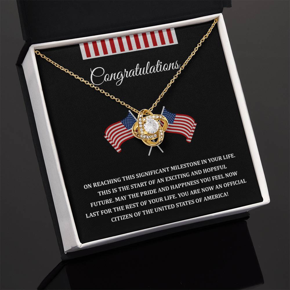 Congratulations Necklace For New U.s. Citizen Necklace For New U.s. Citizen Gift For New U.s. Citizen Journey Necklace For Proud New Citizen Jewelry For U.s. Citizenship Celebration Gift For Citizenship Milestone Jewelry For New U.s. Citizen Necklace