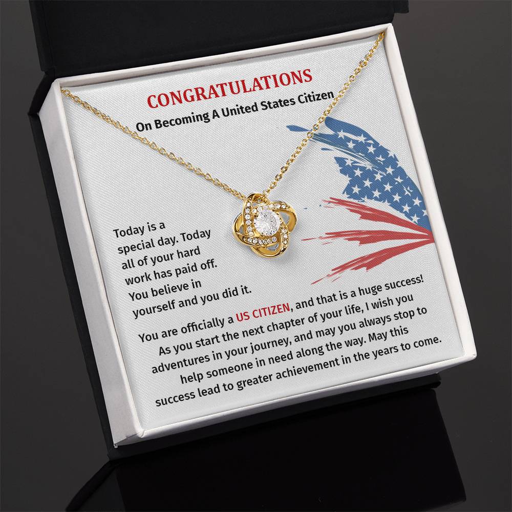 Congratulations Necklace For New U.s. Citizen Necklace For New U.s. Citizen Gift For U.s. Citizenship Success Jewelry For New U.s. Citizen Necklace For Bright And Hopeful Future Jewelry For Citizenship Celebration Gift For Citizenship Milestone