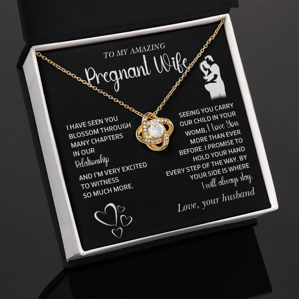 Gift for Pregnant Wife from Husband – Message Card Jewelry