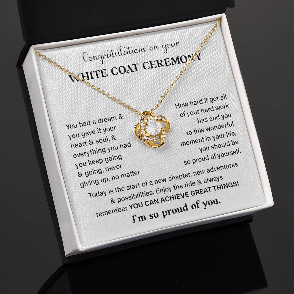 Congratulations On Your White Coat Ceremony White Coat Ceremony Congratulations Necklace New Beginnings Jewelry Meaningful Gift Supportive Gift Emotional Connection Necklace Motivational Jewelry You Are Amazing Necklace