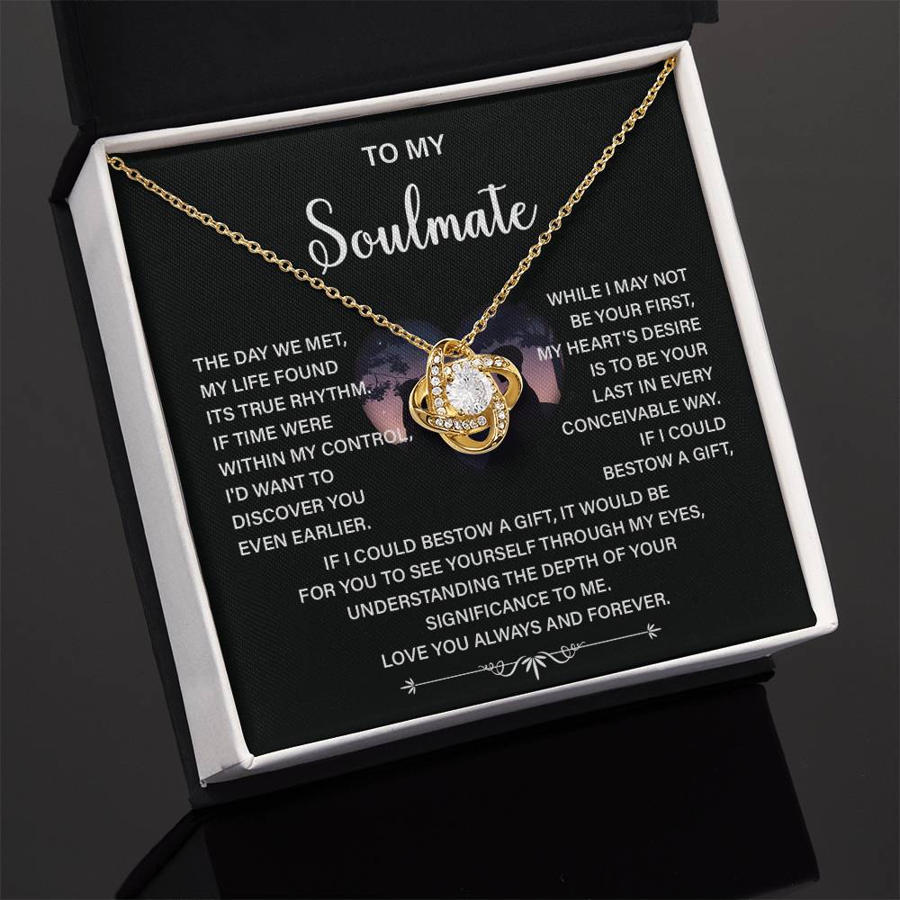 Soulmate Necklace Gift – Love You Always & Forever