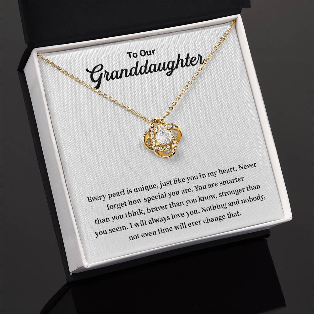 To Our Granddaughter Granddaughter Necklace Gift Sentimental Jewelry For Granddaughter Emotional Keepsake For Granddaughter Jewelry Gift For Granddaughter Unique Pearl Necklace Special Gift For Granddaughter Meaningful Gift For Granddaughter