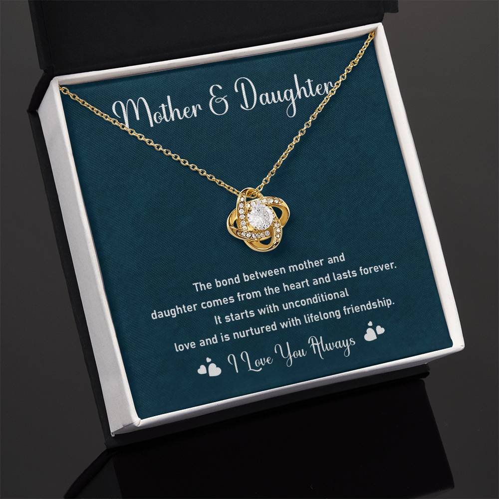 Mother and Daughter Necklace Gift – Bond of Love & Friendship