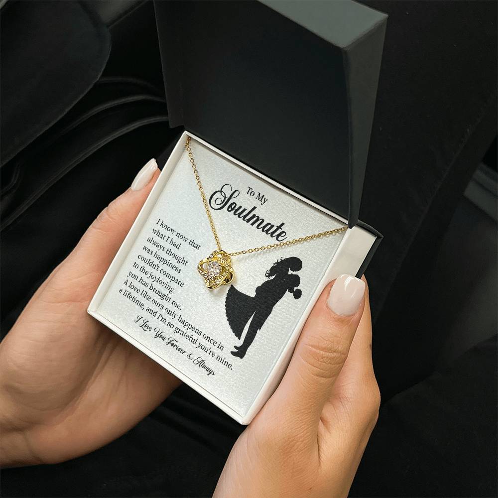 Soulmate Necklace – Gift for Wife or Girlfriend with Romantic Message