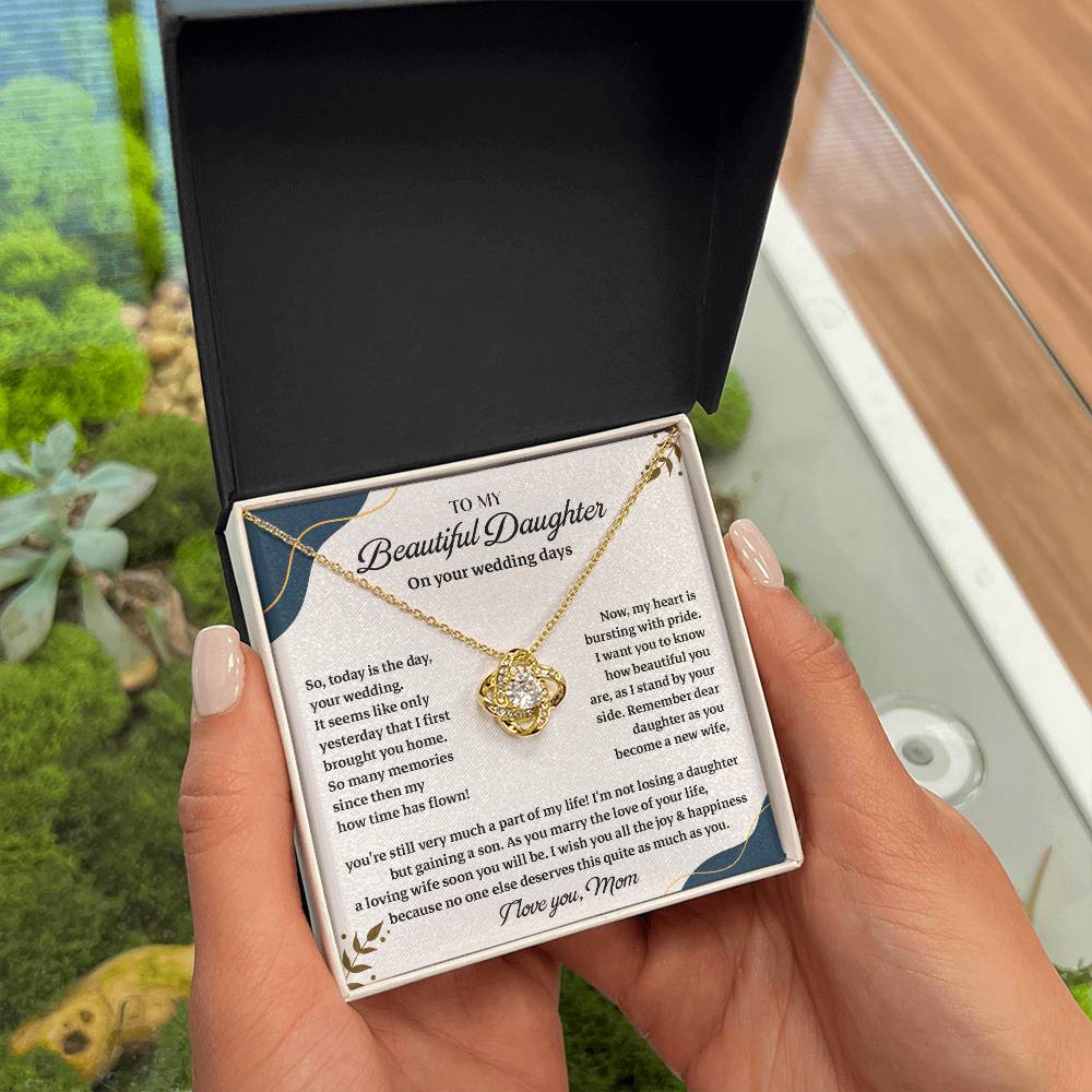 To Daughter on Wedding Day – Necklace Gift Box