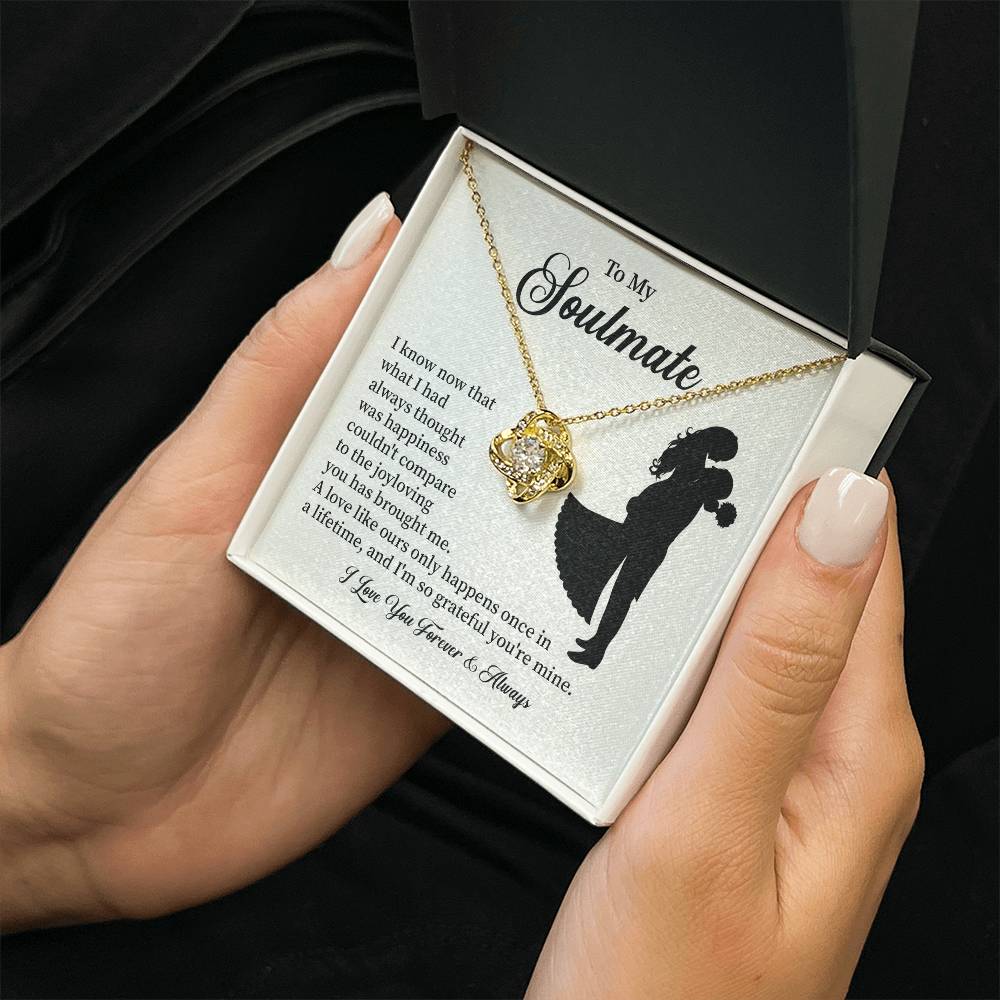 Soulmate Necklace – Gift for Wife or Girlfriend with Romantic Message