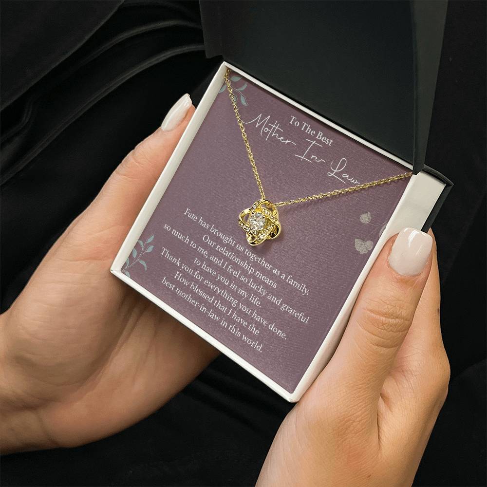 To The Best Mother-in-law Necklace Necklace For Thanking Mother-in-law Necklace For Mother-in-law On Wedding Day Necklace For Groom’s Mother Special Bond With Mother-in-law Necklace Sentimental Keepsake For Mother-in-law Best Mother-in-law Necklace Gift