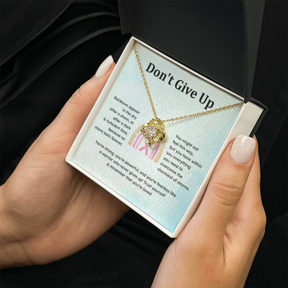 Don't Give Up Strength In Adversity Jewelry Don't Give Up Necklace Gift From Your Husband Meaningful Gift Supportive Gift Motivational Jewelry Never Give Up Necklace Breast Cancer Necklace For Soulmate Personal Growth Jewelry