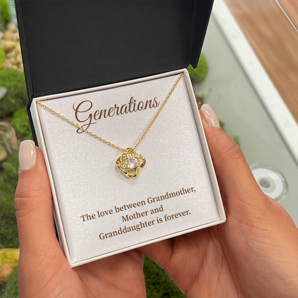 To Our Generations Generations necklace gift Heartfelt gift for family Grandmother mother granddaughter necklace Jewelry gift for mother Generational love jewelry Special gift for family members Sentimental keepsake for family