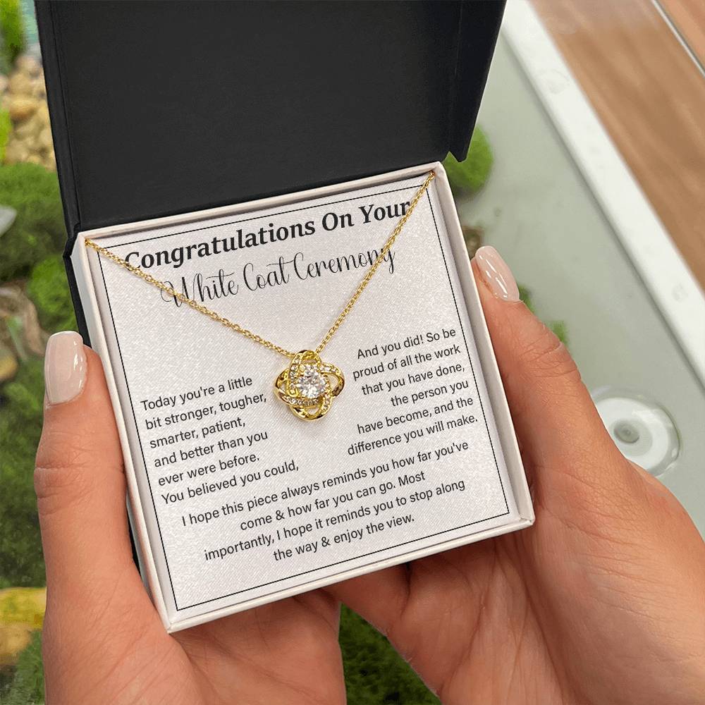 Congratulations On Your White Coat Ceremony Enjoy The View Necklace Best Wishes Necklace Personal Growth Jewelry  Motivational Jewelry Daily Inspiration Necklace Meaningful Gift For Graduates Congratulations Necklace