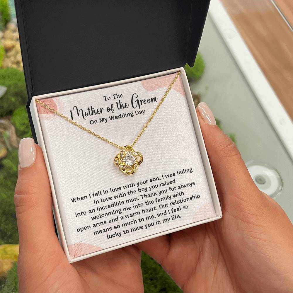 To the Groom's Mother on My Wedding Day Groom’s mother wedding gift Wedding necklace for mother-in-law Heartfelt message for groom’s mom Special gift for groom’s mom Necklace gift for groom’s mother on wedding day Meaningful gift for groom’s mother