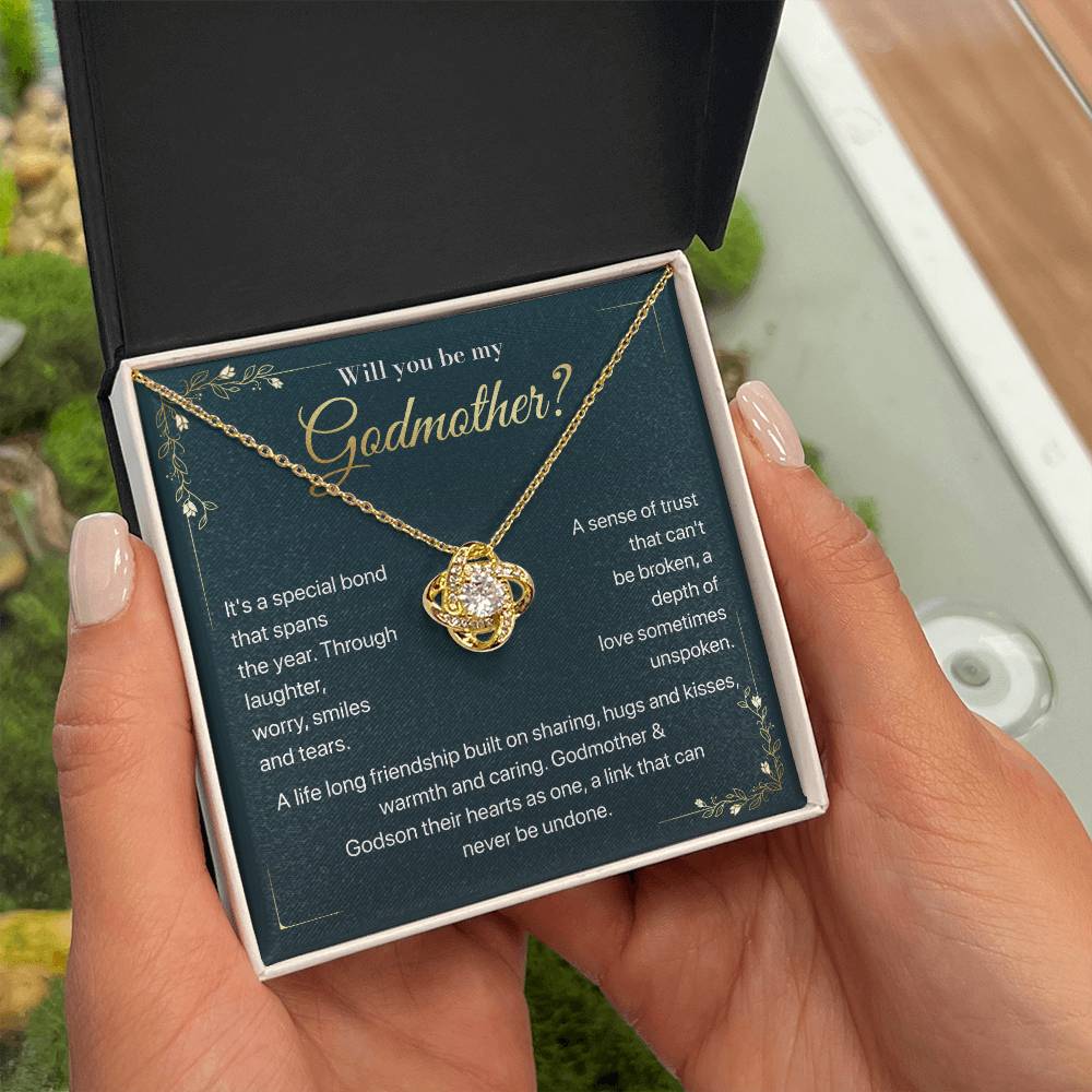 Will you be my Godmother Endless Support Necklace Bright Future Necklace Faithful Godmother Jewelry Strength In Unity Necklace Empowering Presence Jewelry Enduring Bond Necklace Emotional Support Pendant Inspirational Connection Jewelry