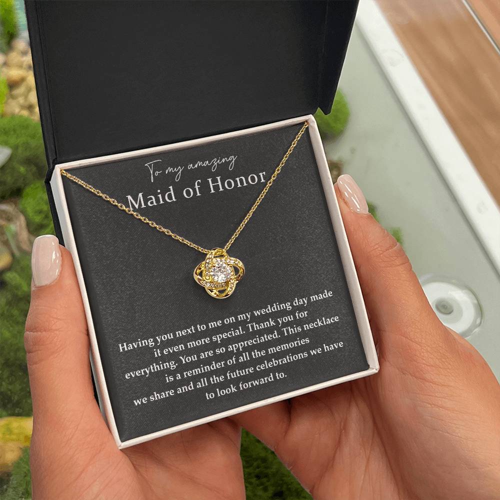 Wedding Day Necklace For Maid Of Honor Friendship Necklace For Maid Of Honor Jewelry Gift For Maid Of Honor Meaningful Gift For Maid Of Honor Emotional Gift For Maid Of Honor Special Gift For Maid Of Honor Necklace For Maid Of Honor Thank You Gift