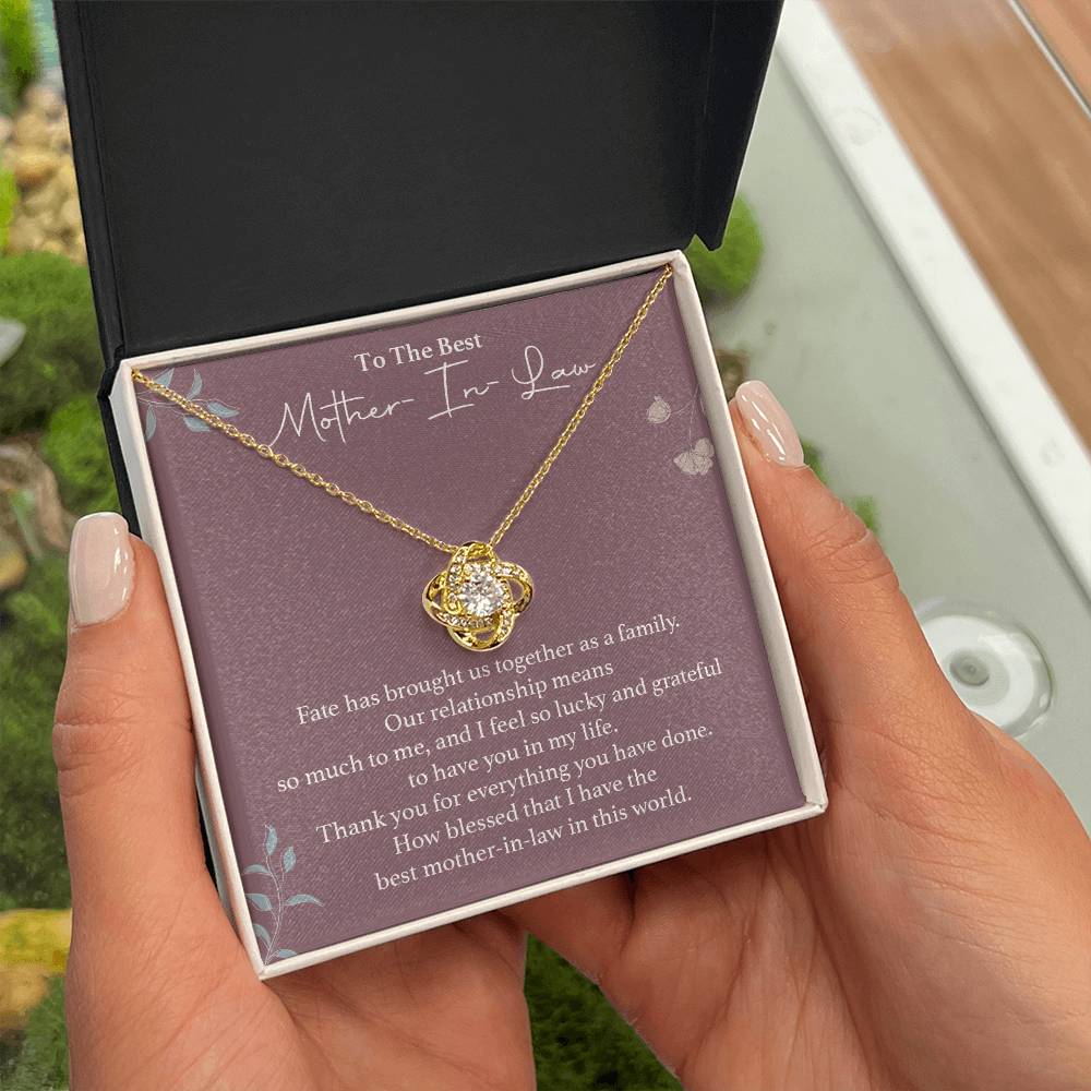 To The Best Mother-in-law Necklace Necklace For Thanking Mother-in-law Necklace For Mother-in-law On Wedding Day Necklace For Groom’s Mother Special Bond With Mother-in-law Necklace Sentimental Keepsake For Mother-in-law Best Mother-in-law Necklace Gift