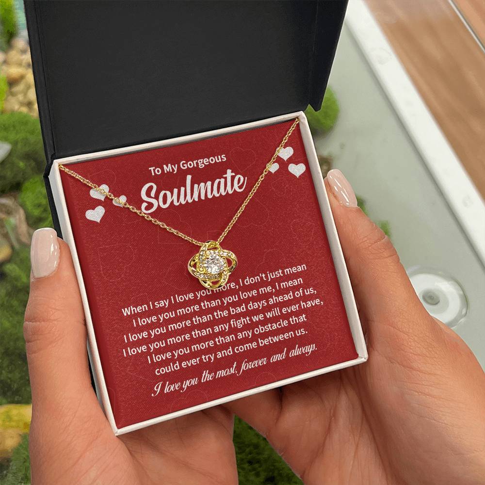 Soulmate Necklace Gift with Message Card & Gift Box