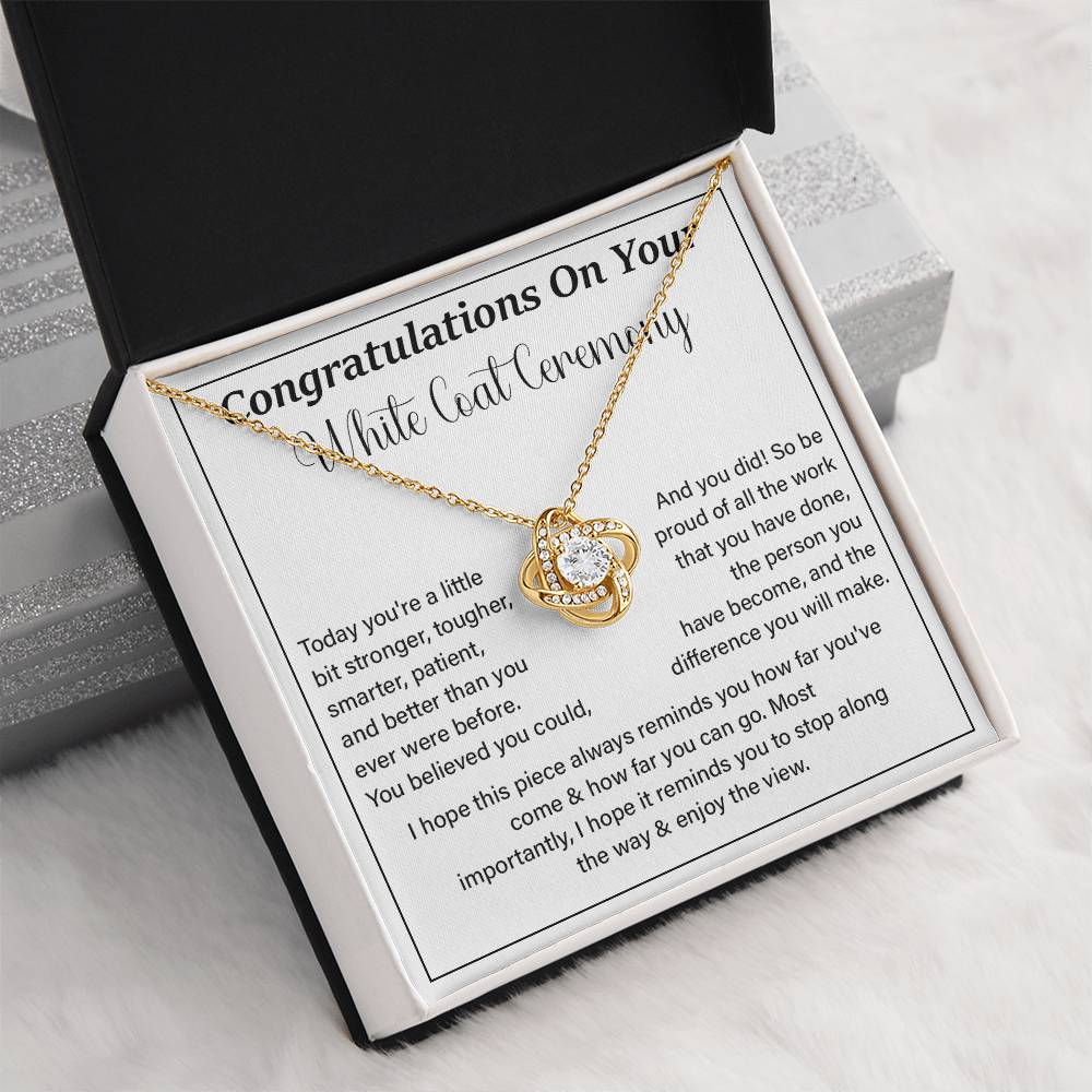 Congratulations On Your White Coat Ceremony Enjoy The View Necklace Best Wishes Necklace Personal Growth Jewelry  Motivational Jewelry Daily Inspiration Necklace Meaningful Gift For Graduates Congratulations Necklace