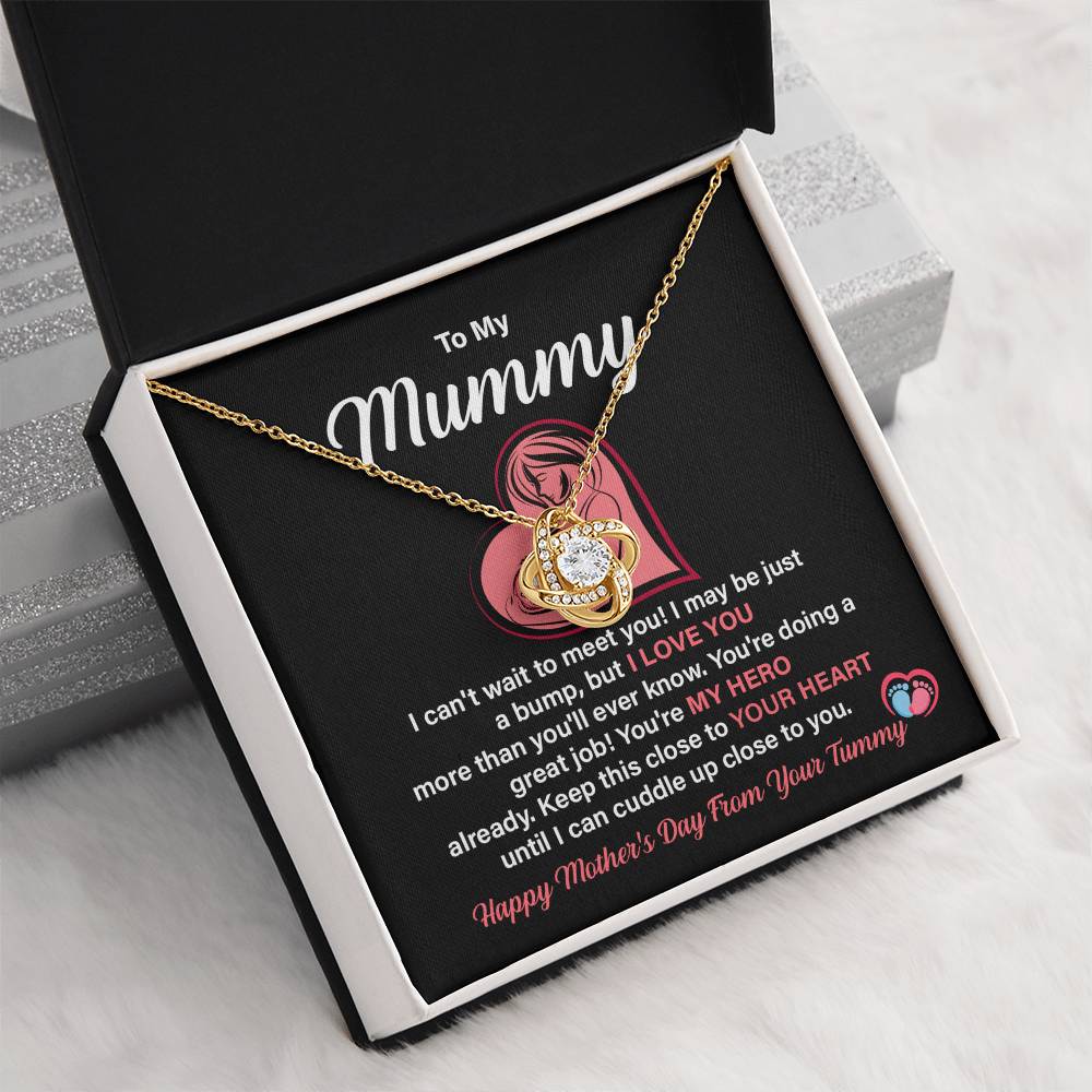 Mother’s Day Gift for Mom from Bump – Love Knot Necklace