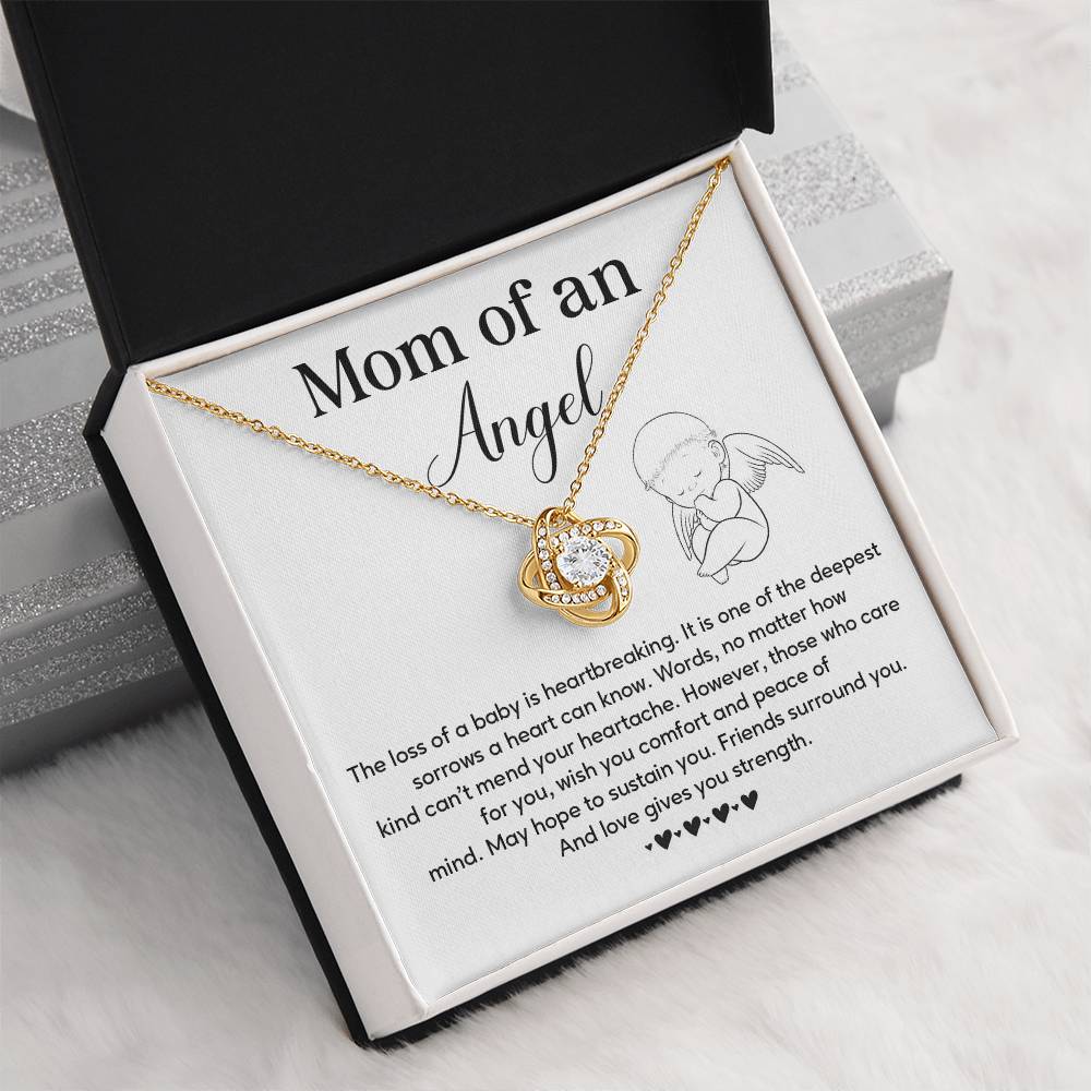 Memorial Necklace Gift for Mom of Angel Baby – Message Card