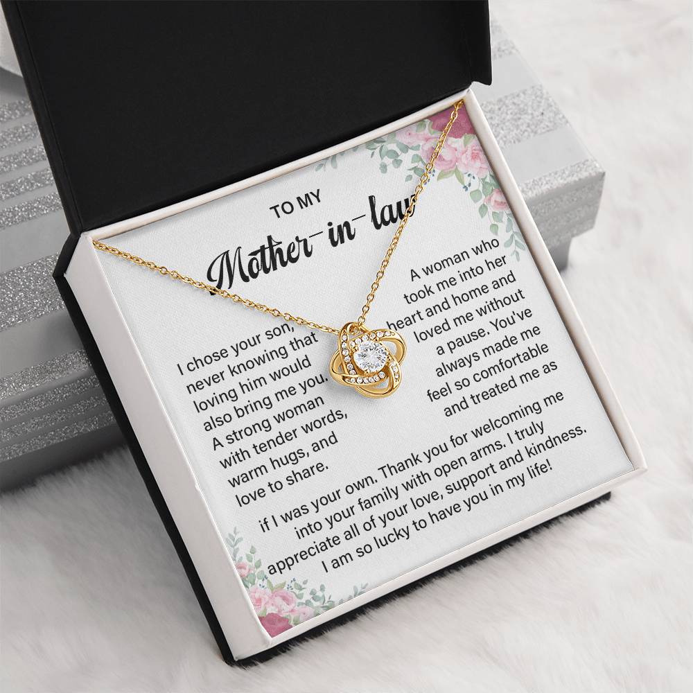 Mother-in-Law Necklace from Daughter-in-Law Gift Box