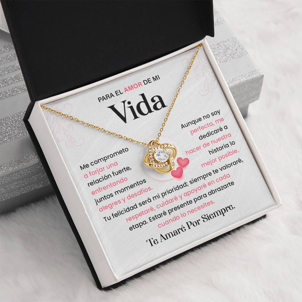 Spanish Romantic Necklace Gift for Her with Love Note