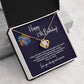 13th Birthday Necklace Gift for Teen Girl – Brave Smart Loved Card