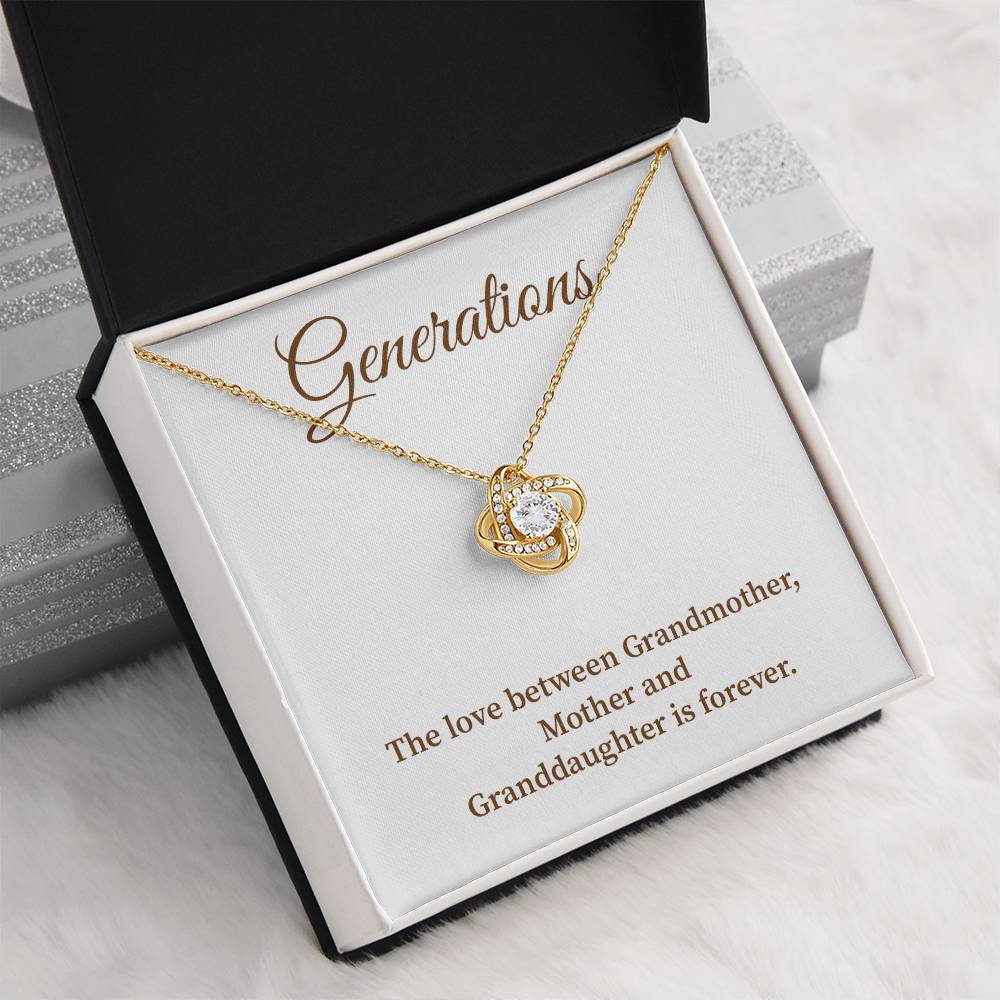 To Our Generations Generations necklace gift Heartfelt gift for family Grandmother mother granddaughter necklace Jewelry gift for mother Generational love jewelry Special gift for family members Sentimental keepsake for family