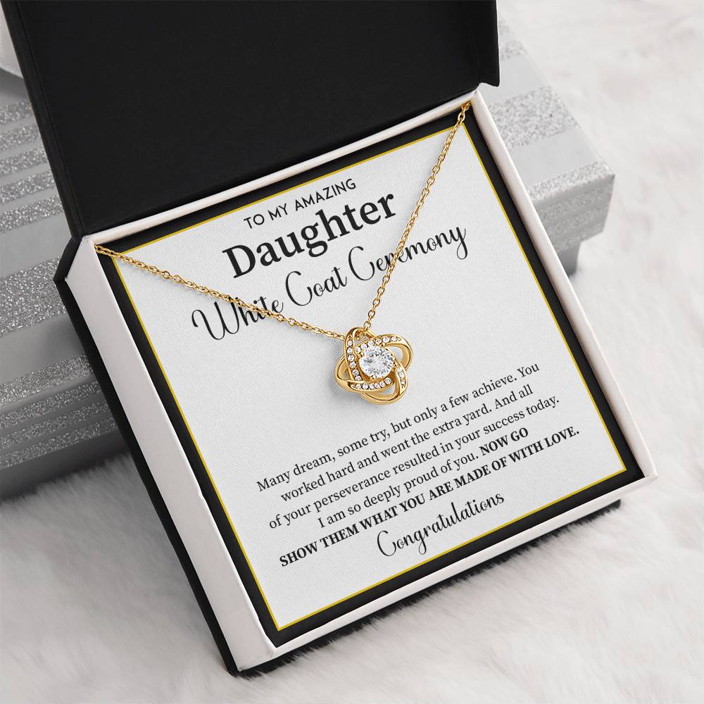 White Coat Ceremony Gift For Daughter Necklace With Gift Box