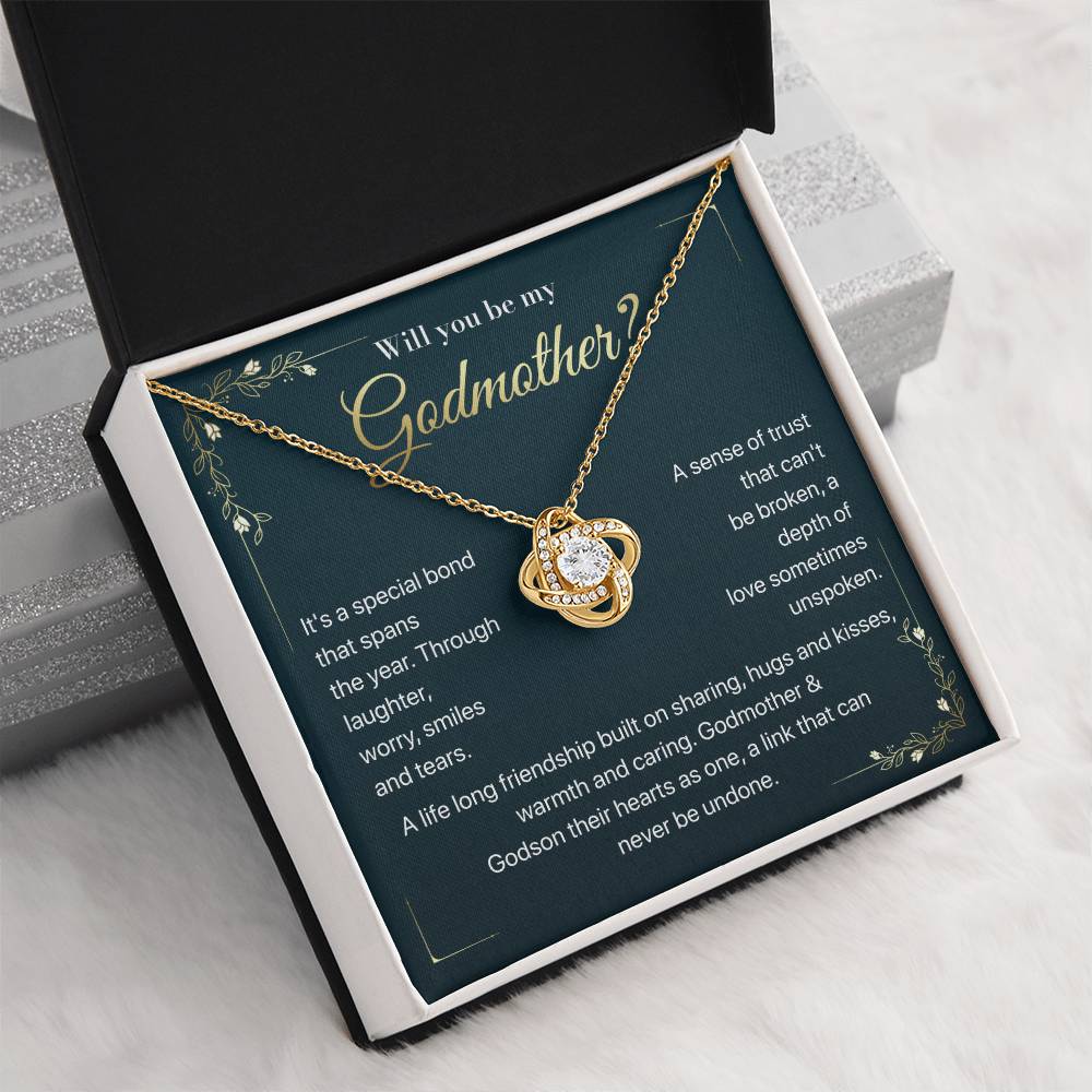 Will you be my Godmother Endless Support Necklace Bright Future Necklace Faithful Godmother Jewelry Strength In Unity Necklace Empowering Presence Jewelry Enduring Bond Necklace Emotional Support Pendant Inspirational Connection Jewelry