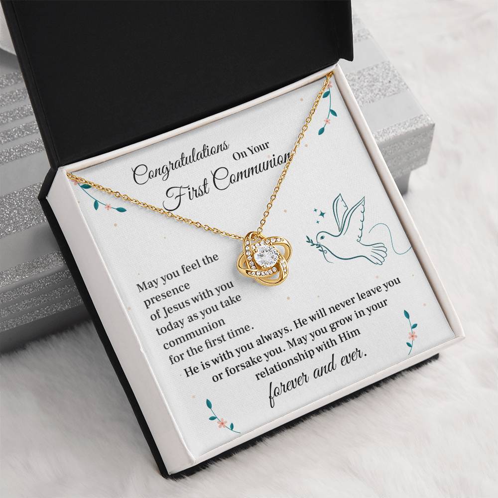First Communion Gift Necklace for Girls