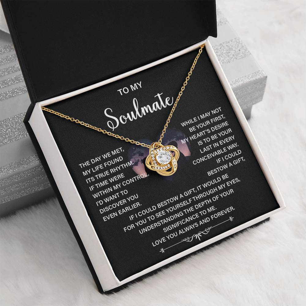 Soulmate Necklace Gift – Love You Always & Forever
