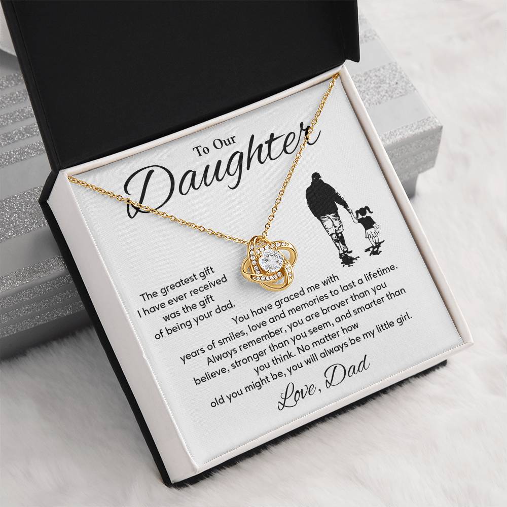 Daughter Necklace from Dad – Birthday or Graduation Gift for Her