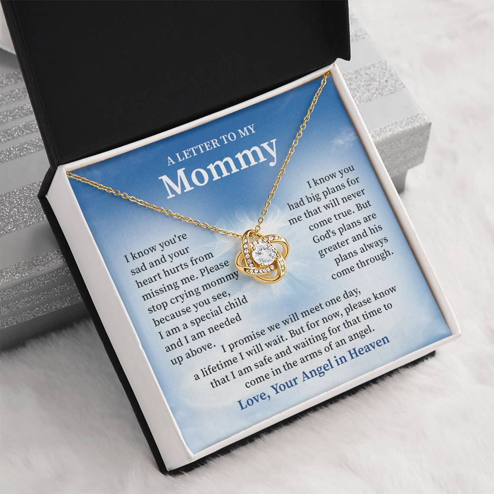 Memorial Necklace for Mom from Angel Baby – Sympathy Gift for Loss of Child