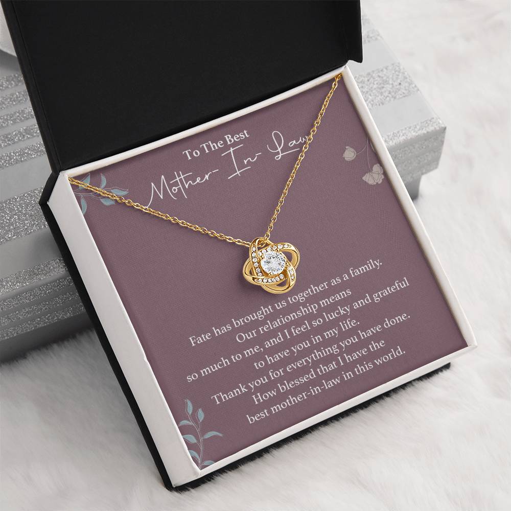 To The Best Mother-in-law Necklace Necklace For Thanking Mother-in-law Necklace For Mother-in-law On Wedding Day Necklace For Groom’s Mother Special Bond With Mother-in-law Necklace Sentimental Keepsake For Mother-in-law Best Mother-in-law Necklace Gift