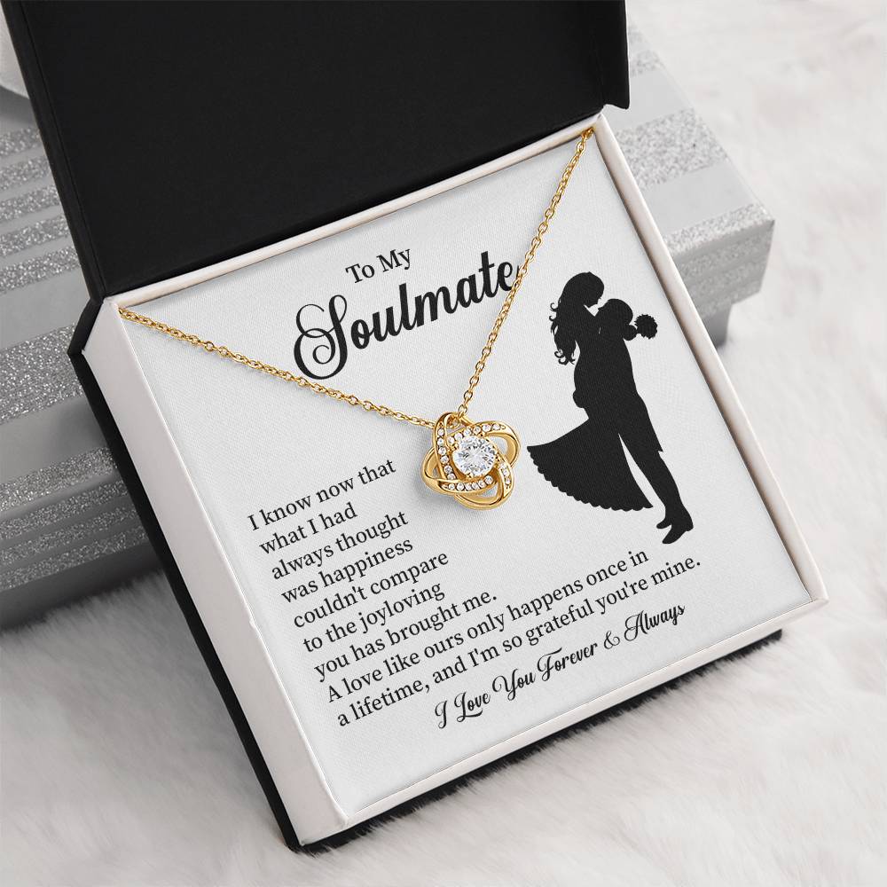 Soulmate Necklace – Gift for Wife or Girlfriend with Romantic Message