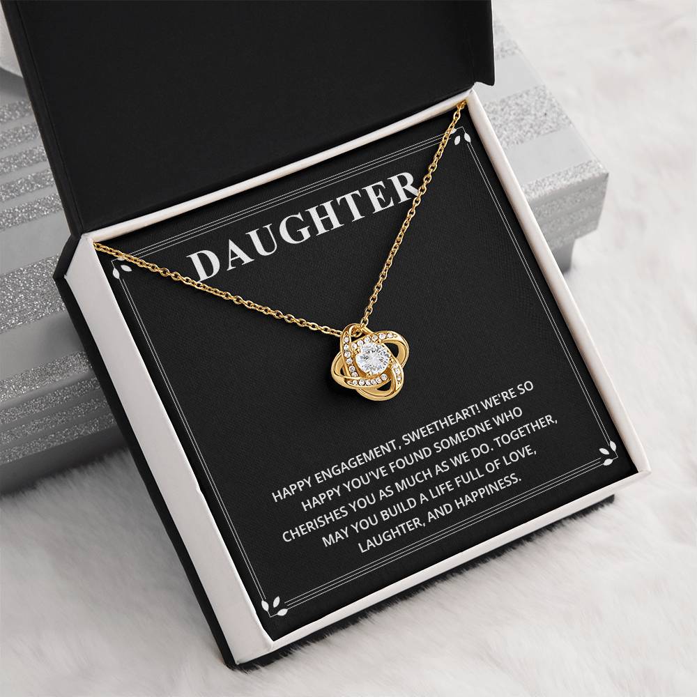 Daughter Happy Engagement Necklace Daughter Engagement Necklace Happy Engagement Gift For Daughter Sentimental Gift For Daughter’s Engagement Jewelry Gift For Daughter’s Engagement Daughter Love And Joy Gift Meaningful Engagement Gift For Daughter