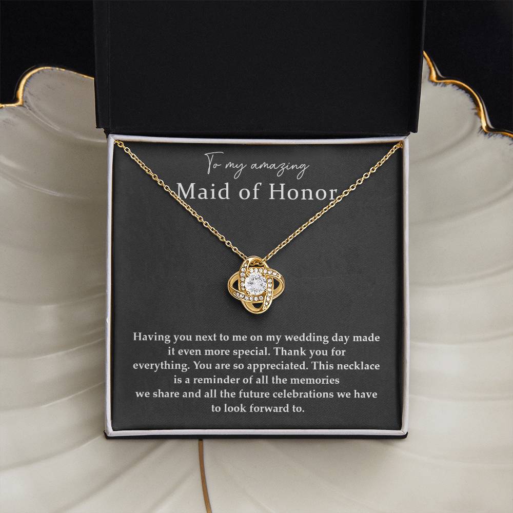 Wedding Day Necklace For Maid Of Honor Friendship Necklace For Maid Of Honor Jewelry Gift For Maid Of Honor Meaningful Gift For Maid Of Honor Emotional Gift For Maid Of Honor Special Gift For Maid Of Honor Necklace For Maid Of Honor Thank You Gift