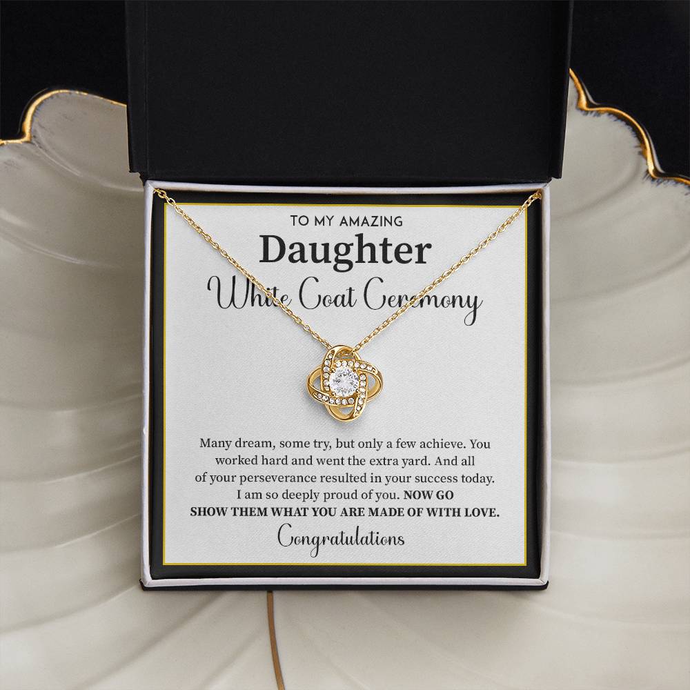White Coat Ceremony Gift For Daughter Necklace With Gift Box