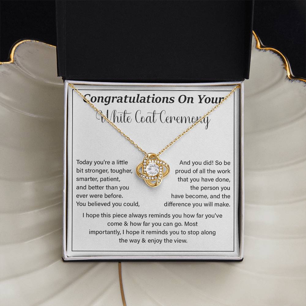 Congratulations On Your White Coat Ceremony Enjoy The View Necklace Best Wishes Necklace Personal Growth Jewelry  Motivational Jewelry Daily Inspiration Necklace Meaningful Gift For Graduates Congratulations Necklace