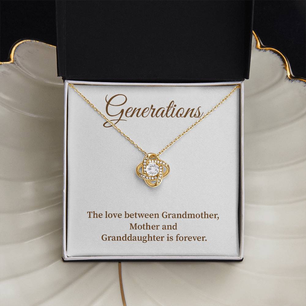 To Our Generations Generations necklace gift Heartfelt gift for family Grandmother mother granddaughter necklace Jewelry gift for mother Generational love jewelry Special gift for family members Sentimental keepsake for family