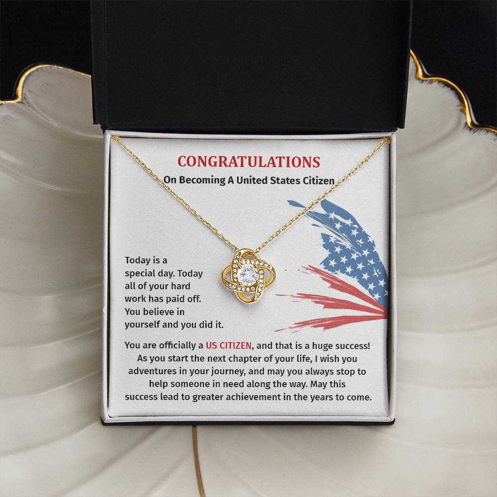 Congratulations Necklace For New U.s. Citizen Necklace For New U.s. Citizen Gift For U.s. Citizenship Success Jewelry For New U.s. Citizen Necklace For Bright And Hopeful Future Jewelry For Citizenship Celebration Gift For Citizenship Milestone