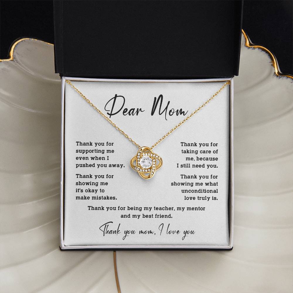 Dear Mom Dear Mom Necklace Gift Heartfelt Gift For Mom Bond With Mom Necklace Forever Loved Mom Necklace Thoughtful Gift For Mom Unique Gift For Mother-child Bond Meaningful Gift For Mom Special Occasion Gift For Mom Unique Family Bond Necklace