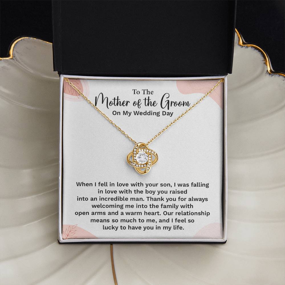 To the Groom's Mother on My Wedding Day Groom’s mother wedding gift Wedding necklace for mother-in-law Heartfelt message for groom’s mom Special gift for groom’s mom Necklace gift for groom’s mother on wedding day Meaningful gift for groom’s mother