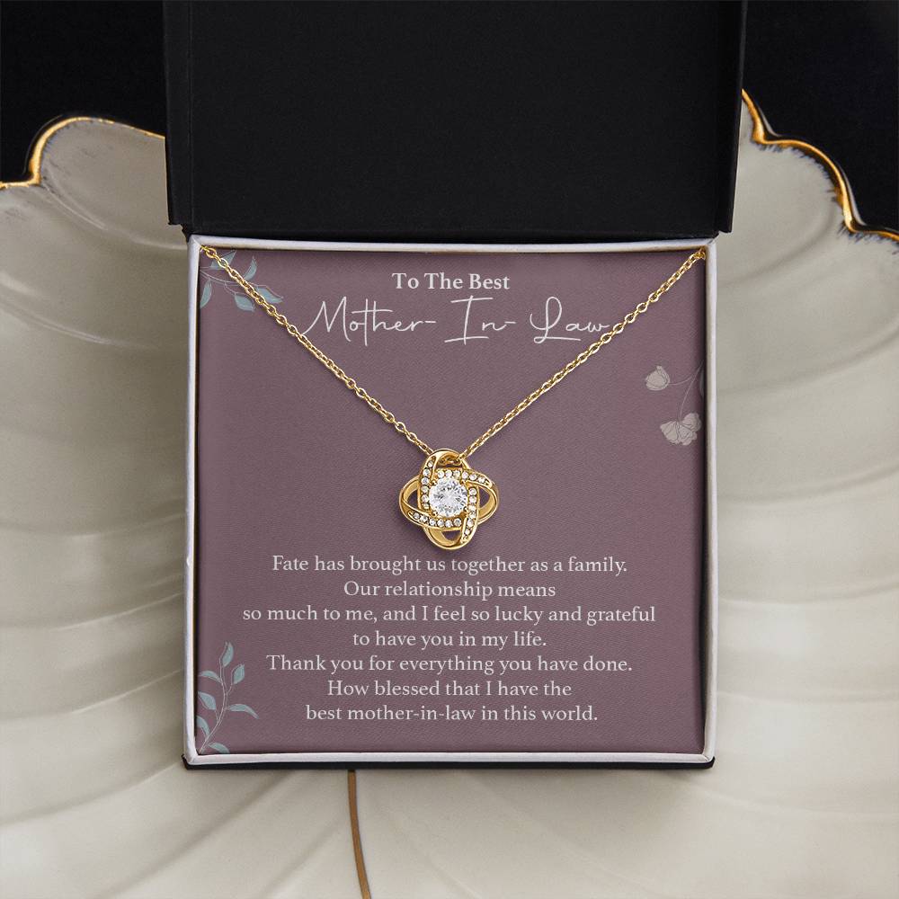 To The Best Mother-in-law Necklace Necklace For Thanking Mother-in-law Necklace For Mother-in-law On Wedding Day Necklace For Groom’s Mother Special Bond With Mother-in-law Necklace Sentimental Keepsake For Mother-in-law Best Mother-in-law Necklace Gift