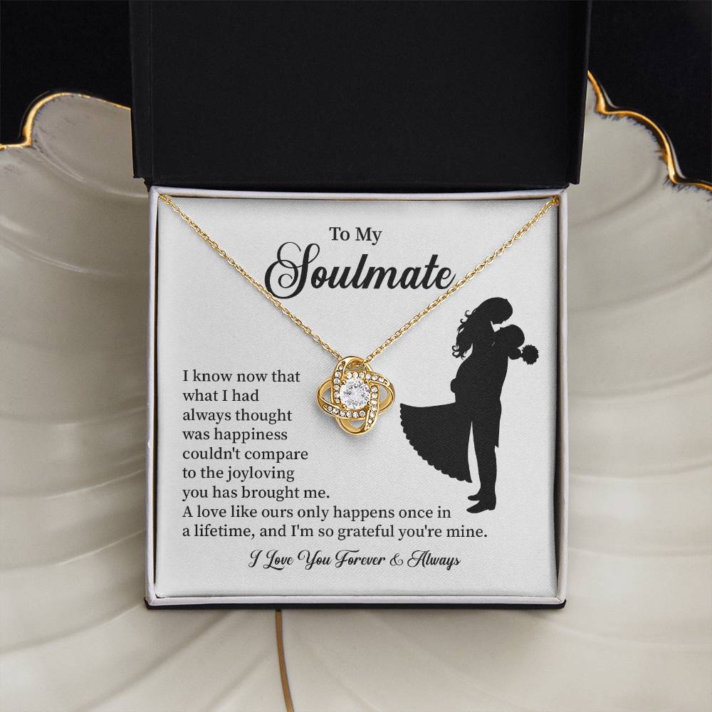 Soulmate Necklace – Gift for Wife or Girlfriend with Romantic Message