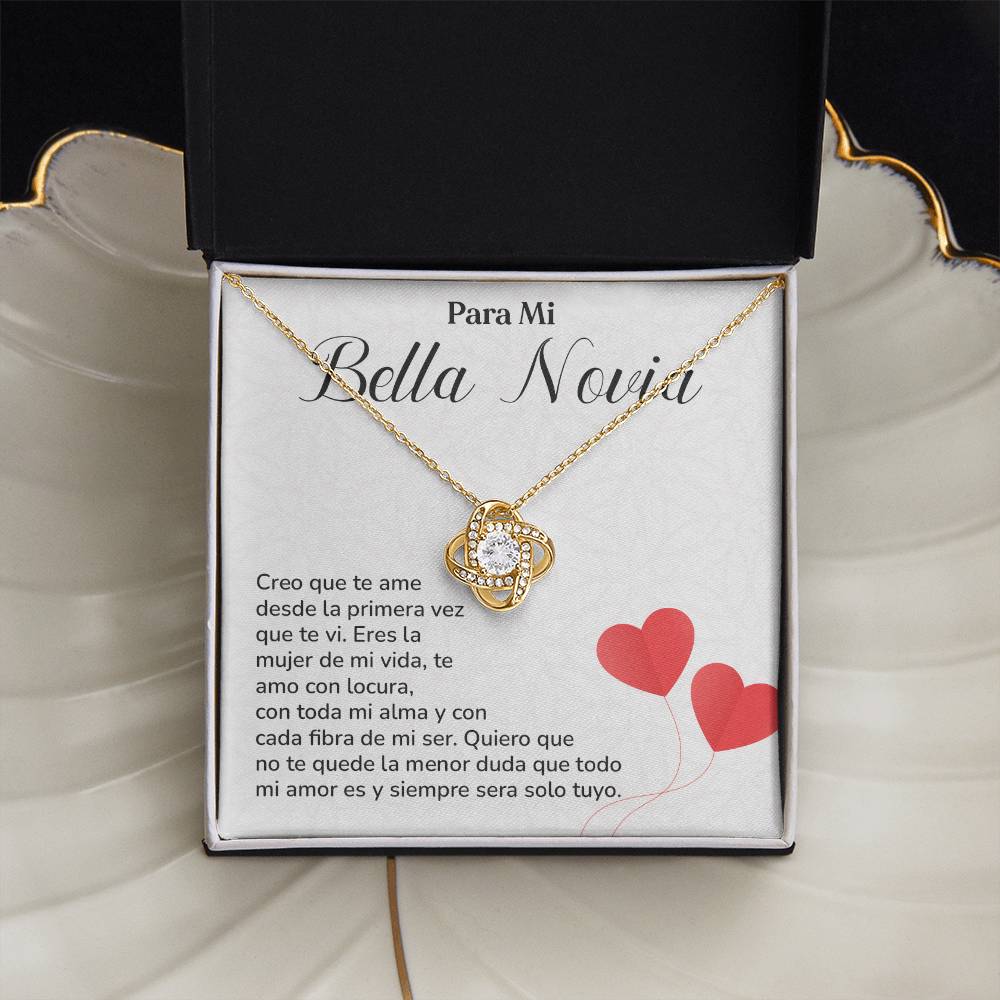 Collar Para Mi Bella Novia Amor Eterno Para Novia Mensaje Personalizado Para Ella Regalo Pasional Para Mi Novia Collar De Amor Para Ella Regalo De Aniversario Para Mi Novia Regalo De San Valentín Para Novia Regalo Para Mujer Especial Joyería Romántica