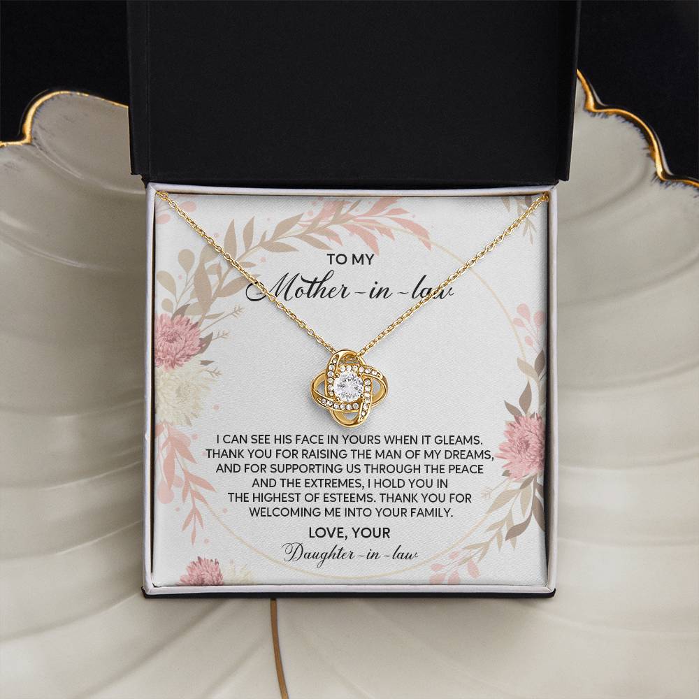Daughter-in-Law to Mother-in-Law Necklace Gift