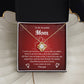 Mom Necklace Gift from Daughter with Gift Box