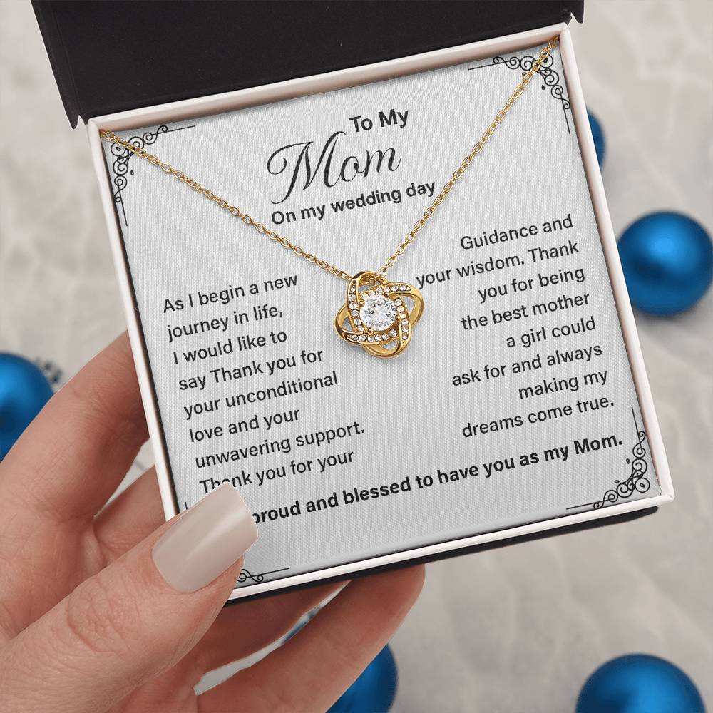 To My Mom on My Wedding Day Necklace