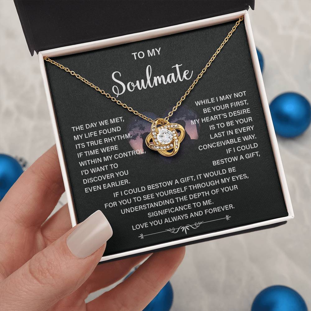 Soulmate Necklace Gift – Love You Always & Forever
