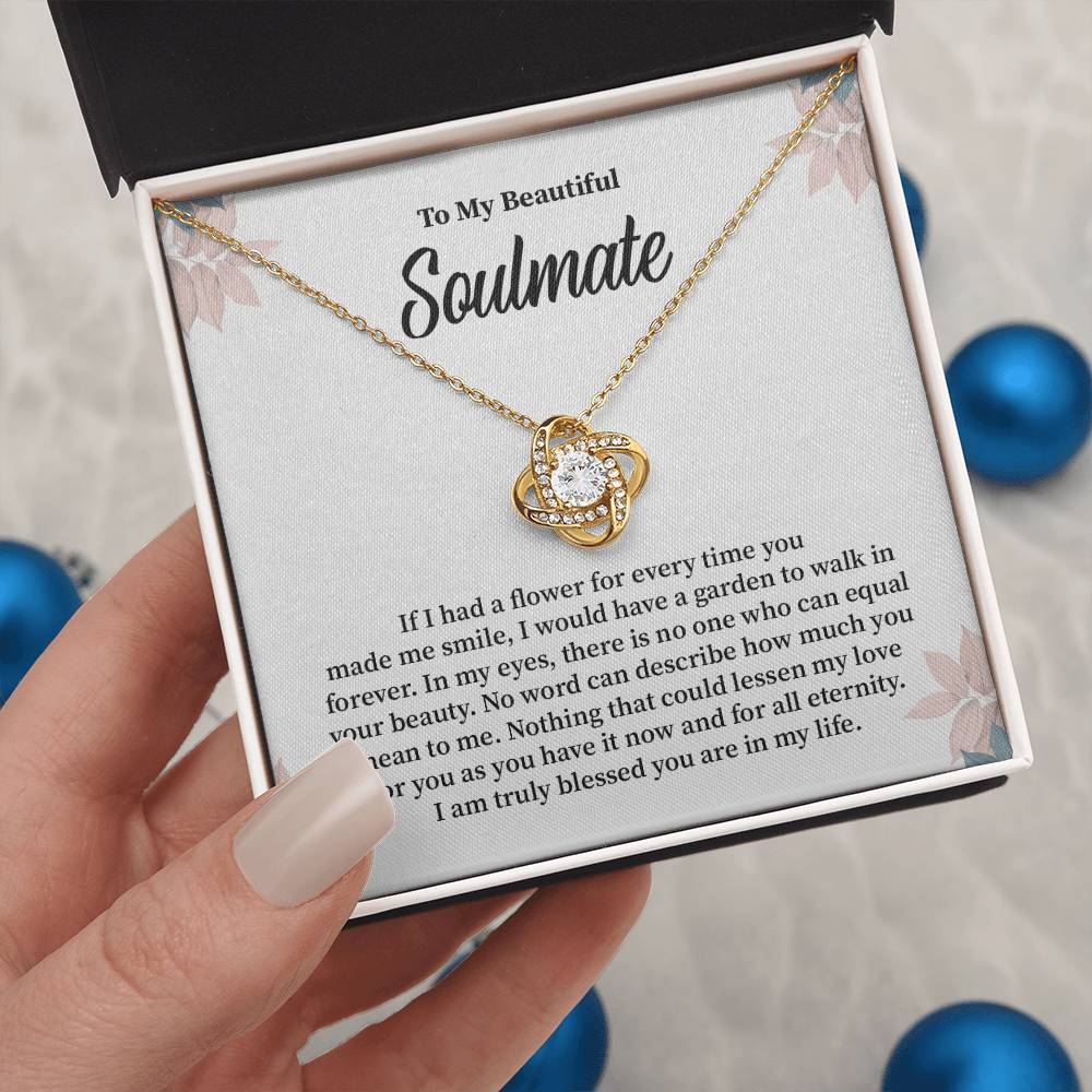 Soulmate Gift for Her with Floral Message Card